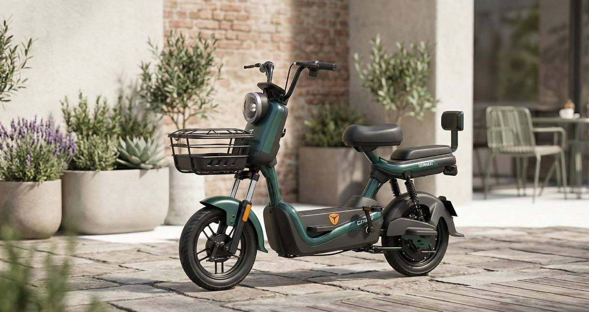 YADEA Cooljoy compact scooter-style e-bike