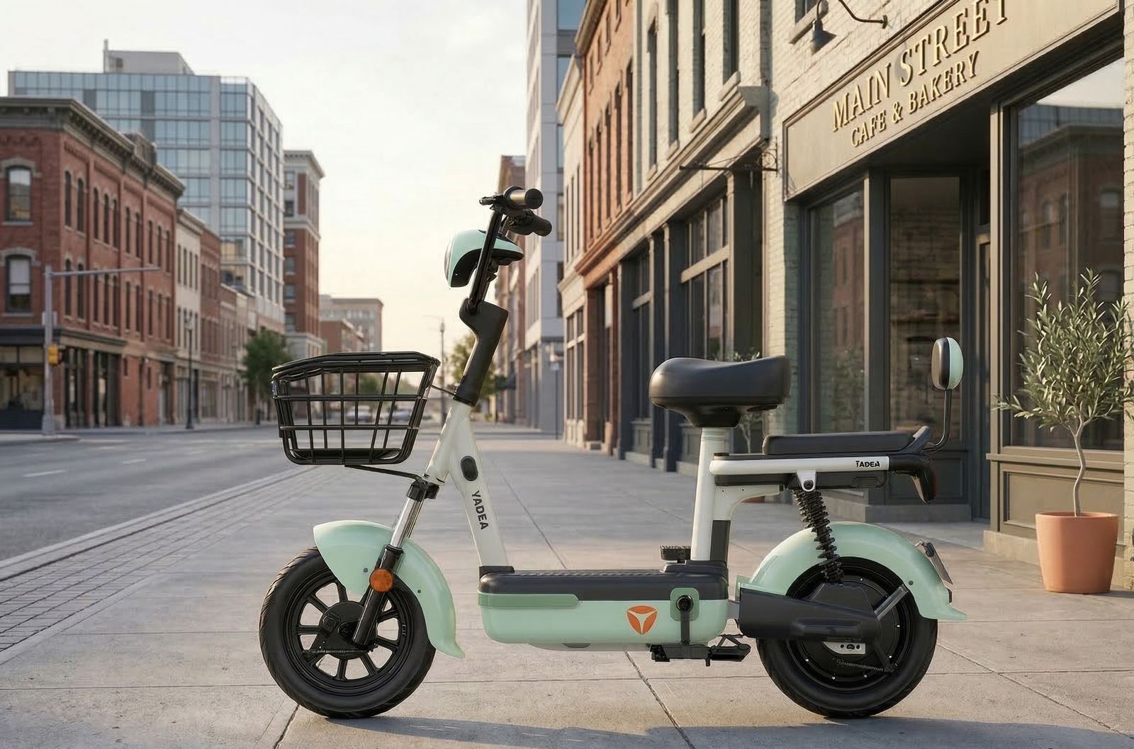 YADEA Teena compact scooter-style e-bike